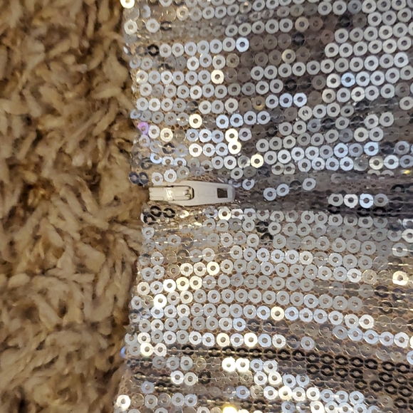 Vivian Diamond Formal Sequin Crop Top - Picture 3 of 5